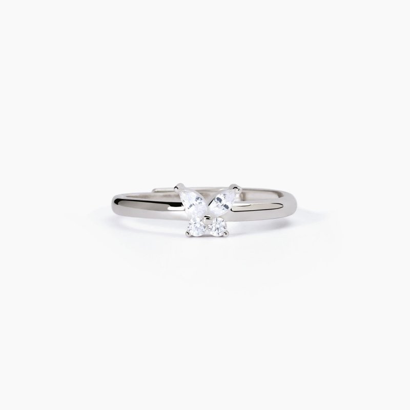 Mabina - Anello Con Zirconi Rosa - Taglio Marquise