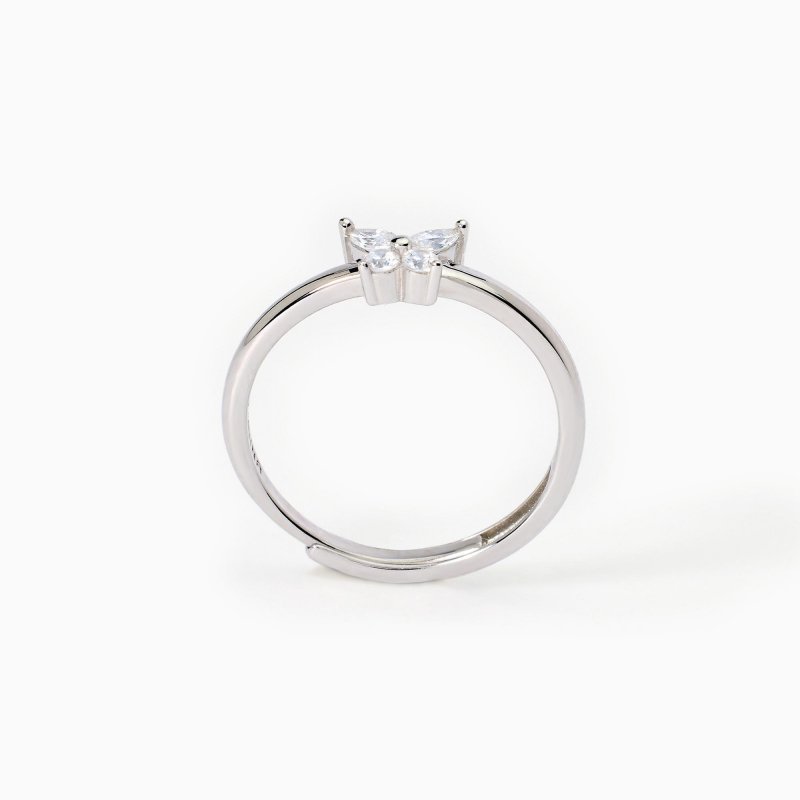 Mabina - Anello Con Zirconi Rosa - Taglio Marquise