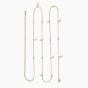 Mabina - Catena Girovita In Argento - Placcato Oro - Perle
