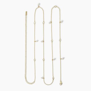 Mabina - Catena Girovita In Argento - Placcato Oro - Perle