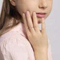 Mabina - Anello In Argento Con Mezzaluna - Blue Moon
