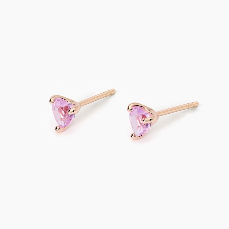 Mabina - Orecchini In Argento - Placcato Oro Rosa - Tormalina Sintetica