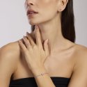 Mabina - Orecchini In Argento - Placcato Oro Rosa - Tormalina Sintetica
