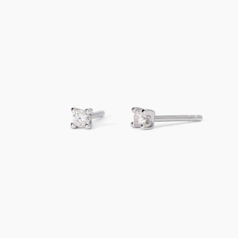 Mabina - Orecchini In Argento Con Punto Luce - Shiny