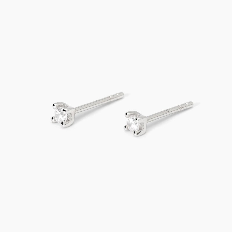 Mabina - Orecchini In Argento Con Punto Luce - Shiny