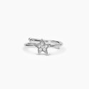 Mabina - Anello In Argento Con Stella - Pavè - Bambina