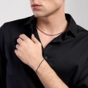 Mabina - Collana Tennis Con Zirconi Neri - Argento 925 - Uomo