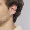 Mabina - Orecchino Rettangolare In Argento - Monomania