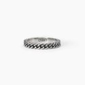 Mabina - Anello Maglia Groumette - Argento 925 - Rodiato