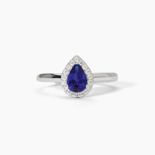 Mabina - Anello In Argento Con Zaffiro Sintetico - Cool Or Rétro?