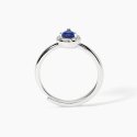 Mabina - Anello In Argento Con Zaffiro Sintetico - Cool Or Rétro?