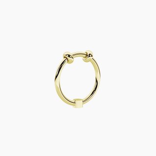 Kidult - Anello Dorato Swing - Misura 9 - Acciaio