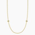 Kidult - Collana Dorata Con Catena Rolò Alba - Acciaio - Pvd Giallo