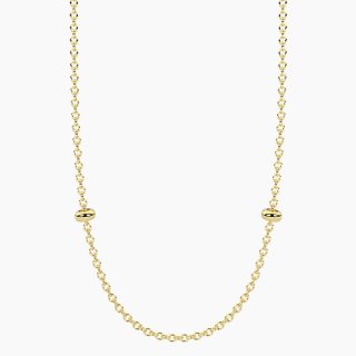 Kidult - Collana Dorata Con Catena Rolò Alba - Acciaio - Pvd Giallo