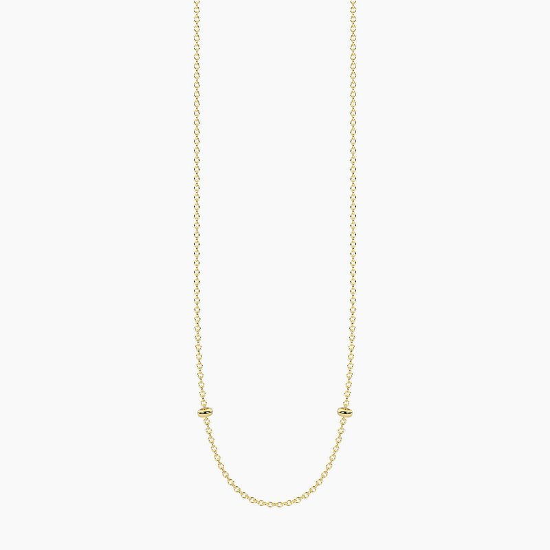 Kidult - Collana Dorata Con Catena Rolò Alba - Acciaio - Pvd Giallo