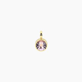 Kidult - Ciondolo Dorato Con Zircone Rosa - Energia | Sogni
