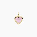 Kidult - Ciondolo Cuore Dorato - Glass Rosa - Unicità