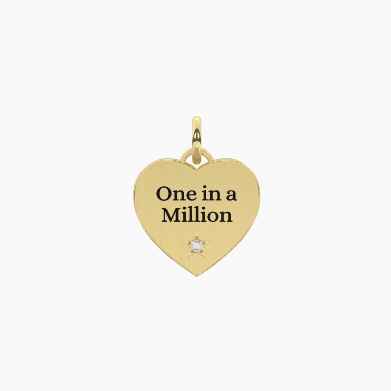 Kidult - Ciondolo Dorato One In A Million - Cuore - Cristallo