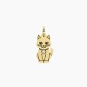 Kidult - Ciondolo Dorato A Forma Di Gatto - Acciaio - Pvd Giallo