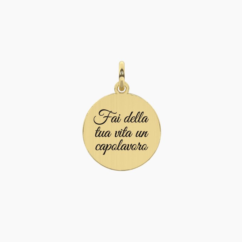 Kidult - Ciondolo Dorato - Scritta Capolavoro - Vita