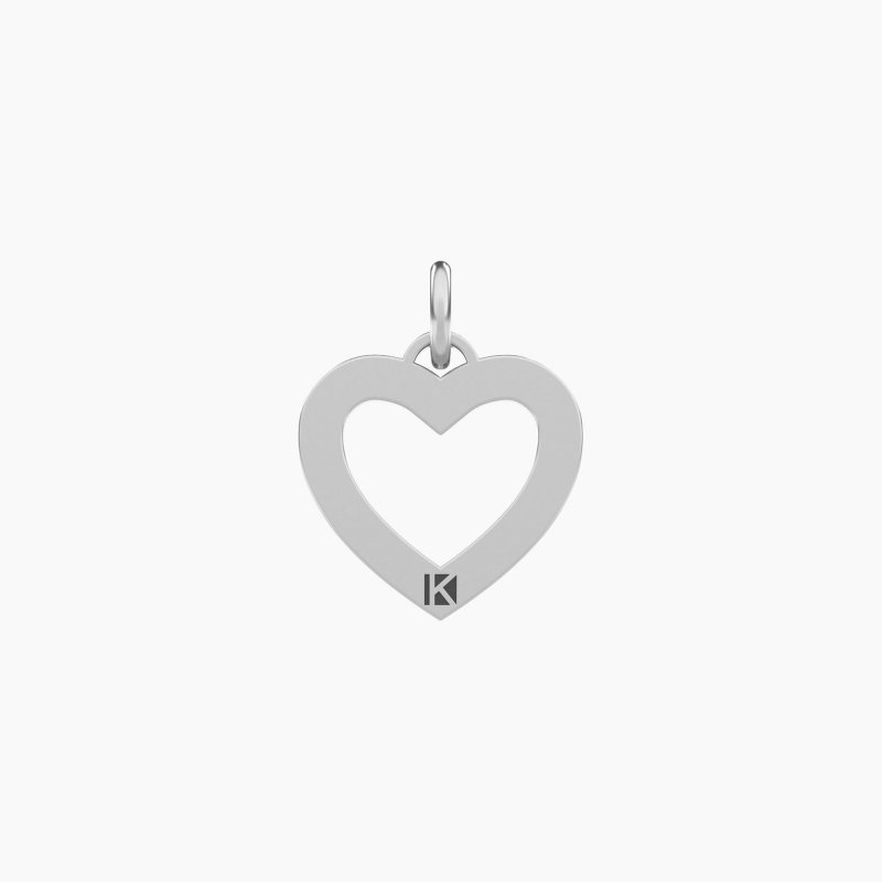 Kidult - Ciondolo Cuore Con Cristalli - Acciaio - Colorati
