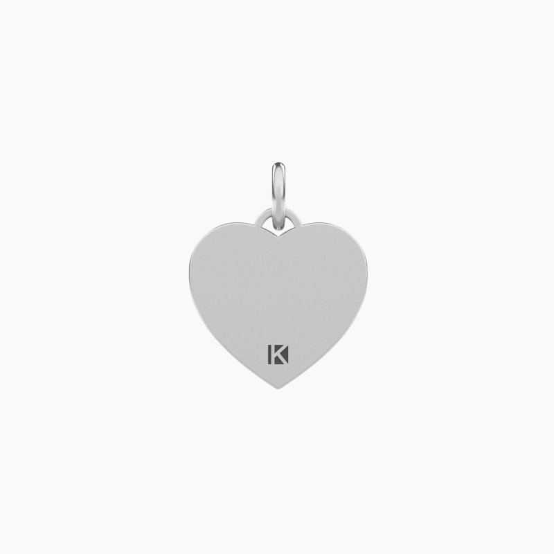 Kidult - Ciondolo Cuore Con Cristalli - Acciaio - Cristalli