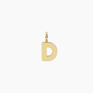 Kidult - Ciondolo Dorato Con Lettera D - Acciaio - Pvd Giallo