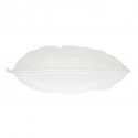 Easy Life - Foglia In Porcellana - 47×19 Cm - Leaves White