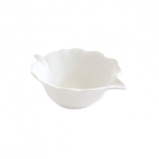 Easy Life - Ciotola In Porcellana - Forma Foglia - Leaves White