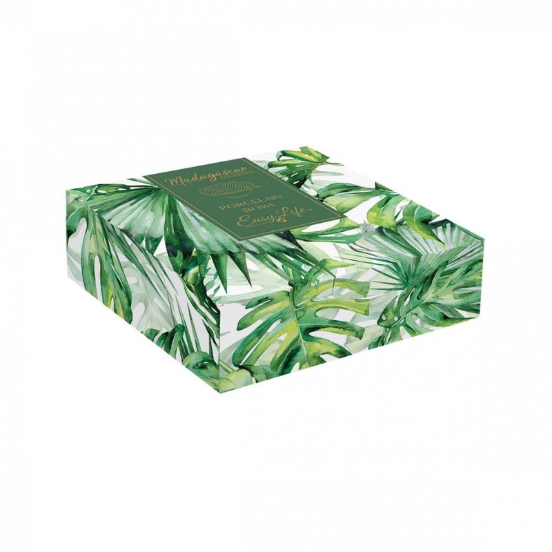 Easy Life - Ciotola In Porcellana - Forma Foglia - Leaves White