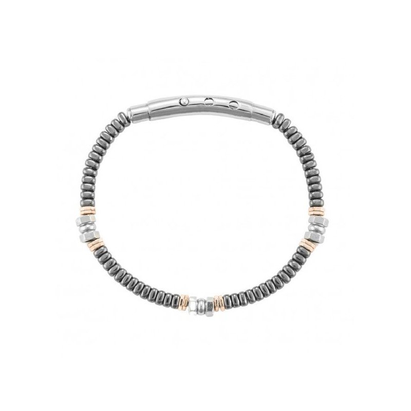 Bracciale 4Us Cesare Paciotti Ematite Uomo 4Ubr7019