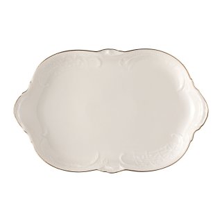 Rosenthal - Porcellana Rosenthal-Piatto 33 Cm - Sanssouci Elfenbein Gold