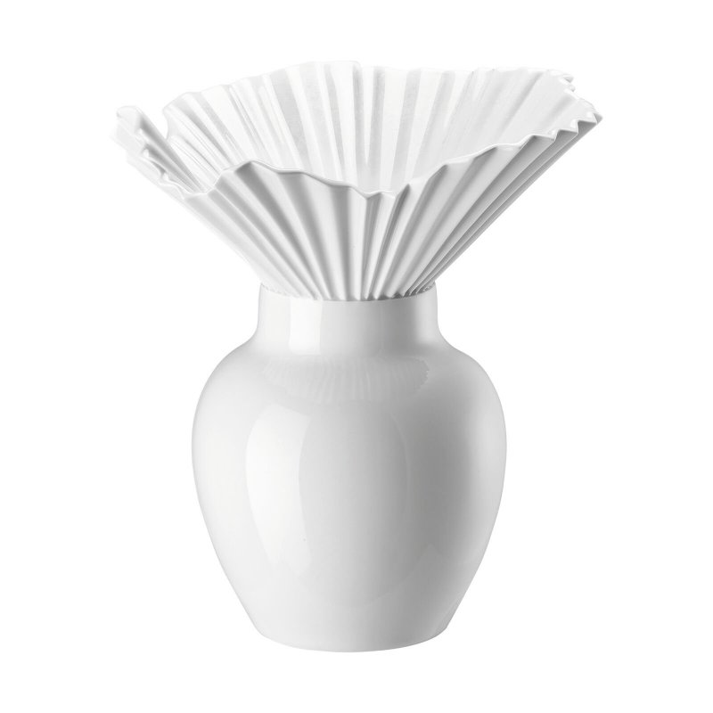 Rosenthal - Porcellana Rosenthal-Vaso - 27 Cm - Falda Weiss