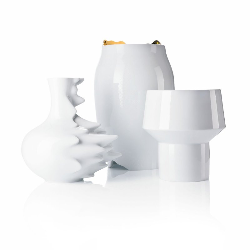 Rosenthal - Porcellana Rosenthal-Vaso 22 Cm - Fast Weiss