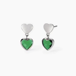 2 Jewels - Orecchini In Acciaio 316L - Glass Verde