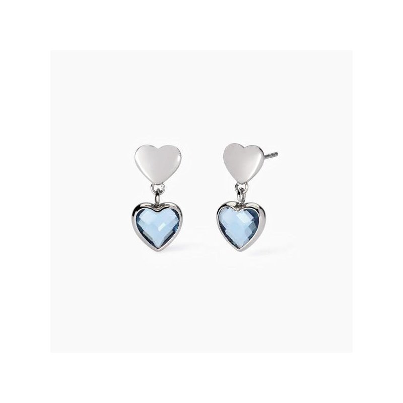 2 Jewels - Orecchini In Acciaio 316L - Glass Azzurro