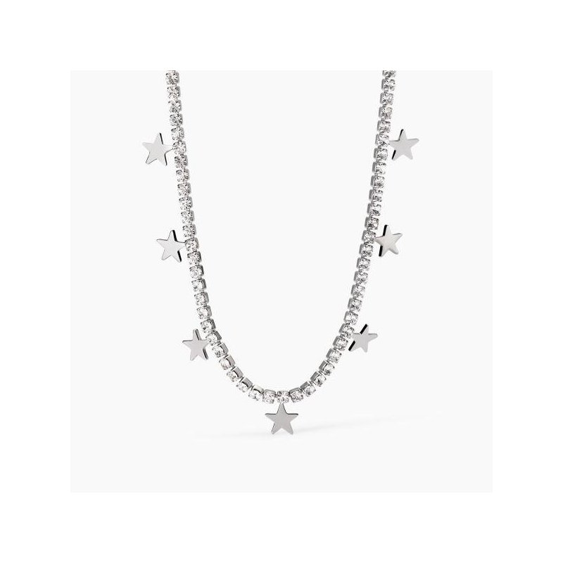 2 Jewels - Girocollo In Acciaio 316L - Cristalli Ø 2.5 Mm