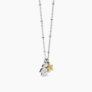 2 Jewels - Girocollo In Acciaio 316L - Pvd Giallo - Cristalli
