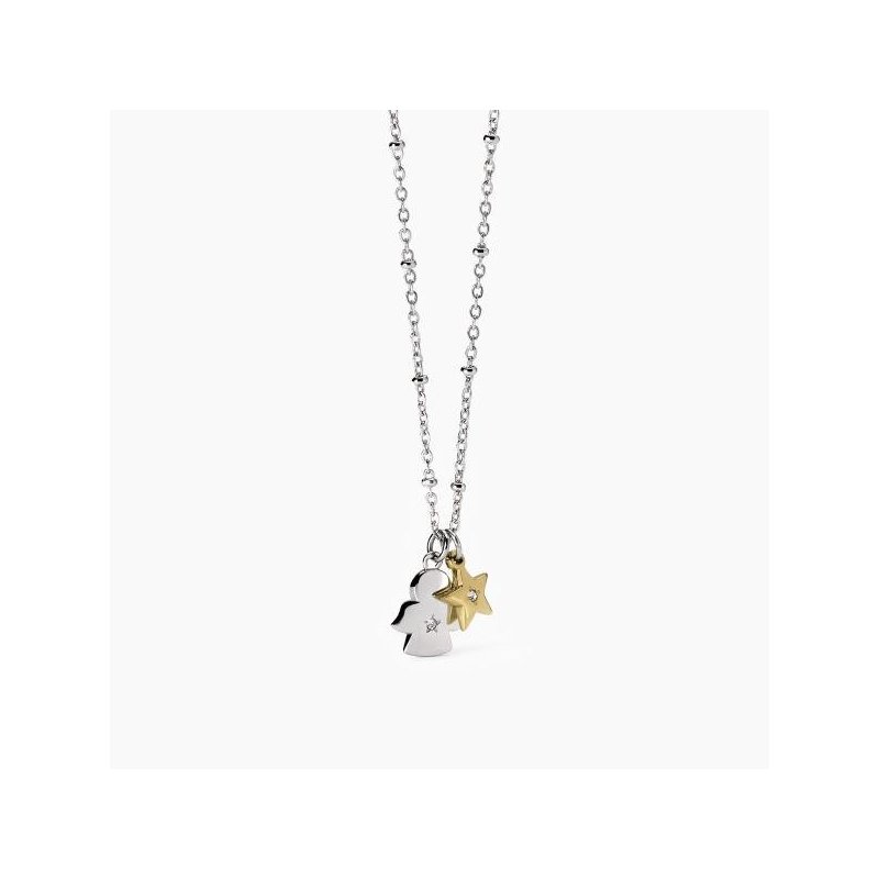 2 Jewels - Girocollo In Acciaio 316L - Pvd Giallo - Cristalli