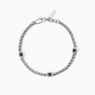 2 Jewels - Bracciale In Acciaio - Pvd Gunmetal - Cristalli