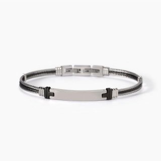 2 Jewels - Bracciale In Acciaio 316L Pvd Gunmetal - Elegante - Resistente