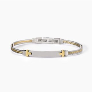 2 Jewels - Bracciale In Acciaio 316L - Pvd Giallo