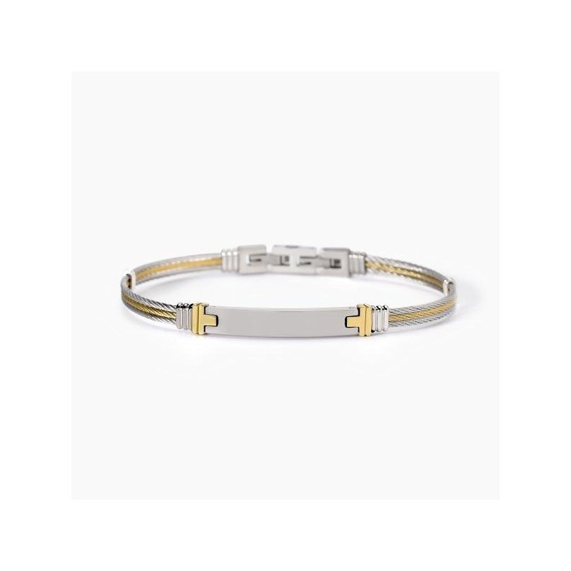2 Jewels - Bracciale In Acciaio 316L - Pvd Giallo