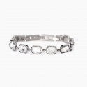 Kidult - Bracciale In Acciaio 316L - Cristalli Ottagonali