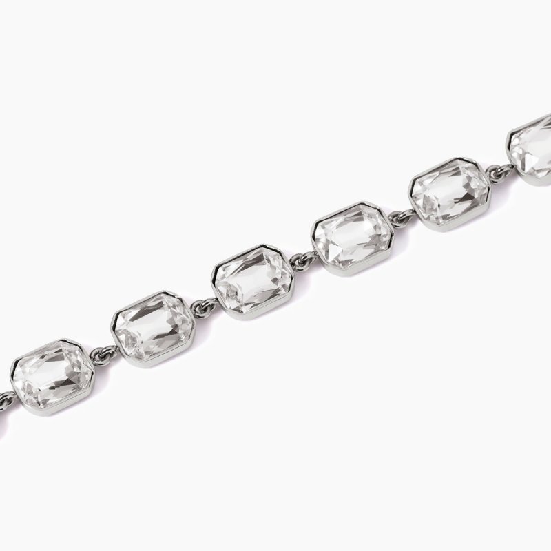 Kidult - Bracciale In Acciaio 316L - Cristalli Ottagonali