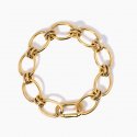 Kidult - Bracciale In Acciaio 316L - Pvd Giallo