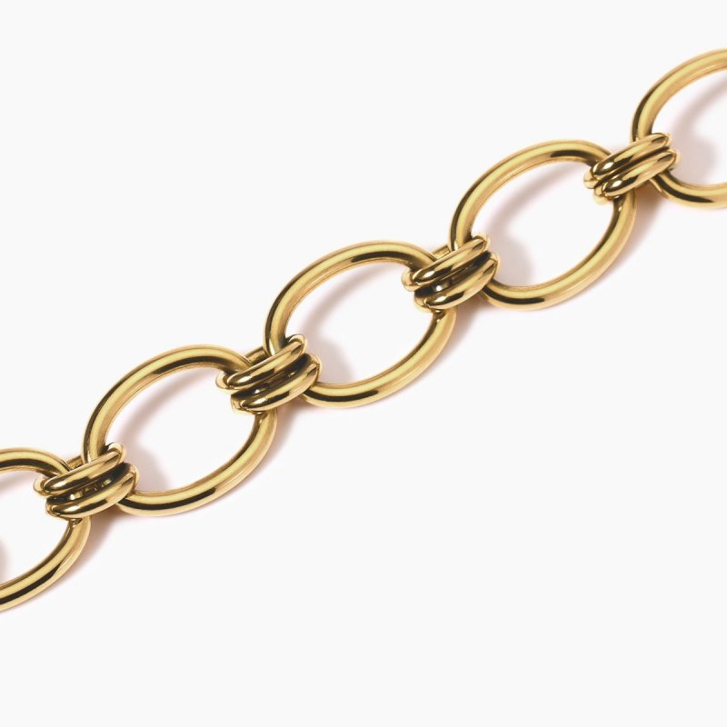 Kidult - Bracciale In Acciaio 316L - Pvd Giallo