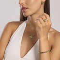 Kidult - Bracciale In Acciaio 316L - Pvd Giallo - Cuore Martellati