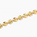 Kidult - Bracciale In Acciaio 316L - Pvd Giallo - Martellati