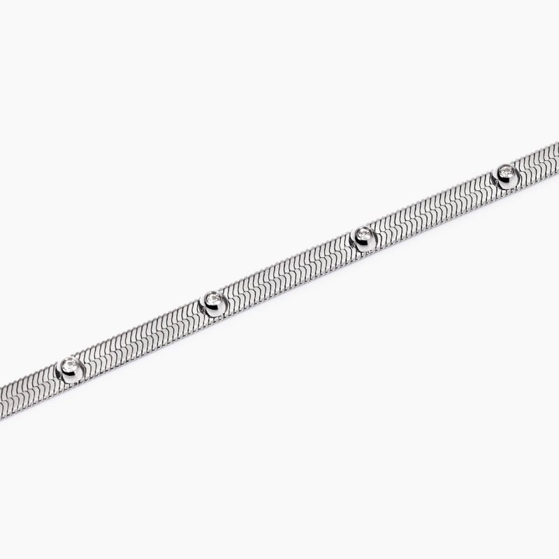 Kidult - Bracciale In Acciaio 316L - Cristalli
